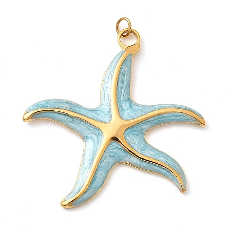 304 Stainless Steel Enamel Pendants STAS-B093-33G-02-1