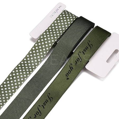 9 Yards 3 Styles Polyester Ribbon SRIB-A014-D05-1