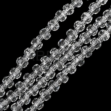 Transparent Glass Beads Strands GLAA-P076-01A-09-1