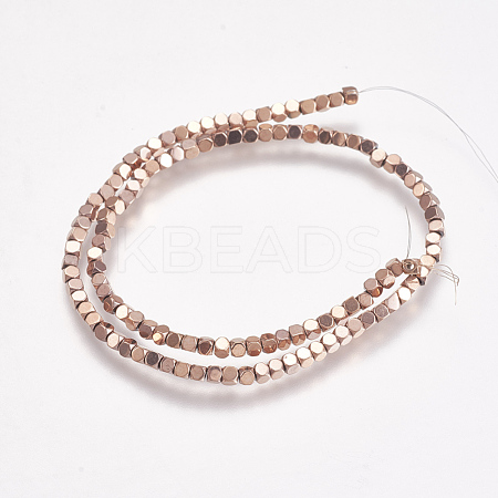 Electroplate Non-magnetic Synthetic Hematite Beads Strands G-K239-14A-1