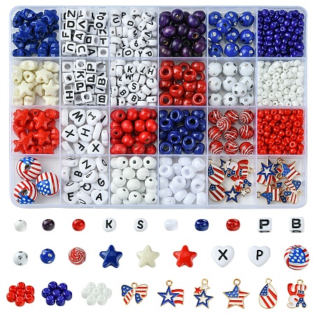 DIY Independence Day Jewelry Making Findings Kits DIY-FS0006-52-1