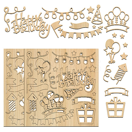 Wood Shaving Boards DIY-WH0548-008-1