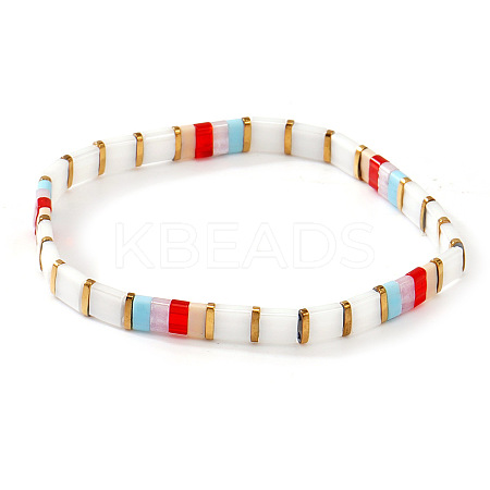 Glass Seed Beads Stretch Bracelets for Women MI7337-6-1