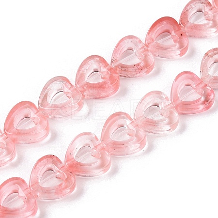 Cherry Quartz Glass Beads Strands G-N342-95-1