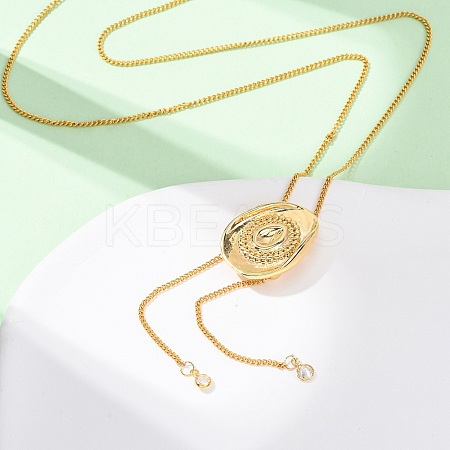 Brass Cowboy Hat Bolo Tie Lariat Necklaces LS-NJEW-D346-01G-1