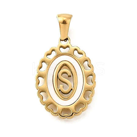 Golden 304 Stainless Steel Pendants STAS-K300-02G-S-1