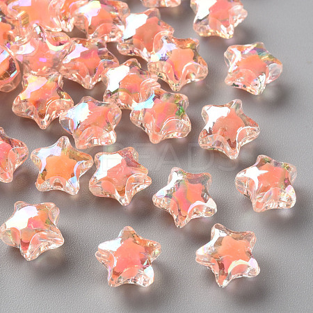 Transparent Acrylic Beads TACR-S152-01B-SS2109-1