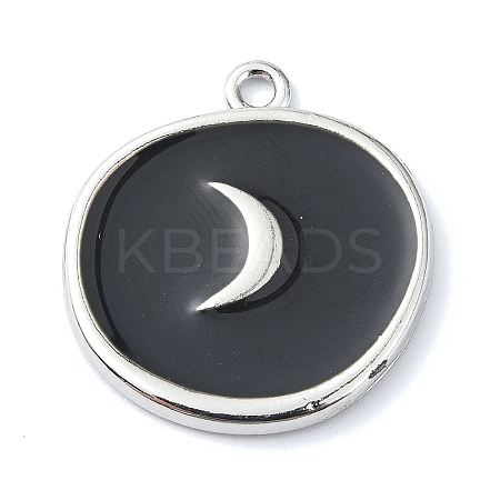 Rack Plating Alloy Enamel Pendants ENAM-Z016-06P-03-1
