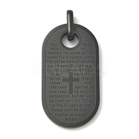 PVD Vacuum Plating 304 Stainless Steel Pendants STAS-G346-18EB-1