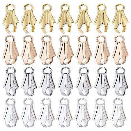 200Pcs 4 Colors Alloy Ice Pick Pinch Bails FIND-SC0006-12-1