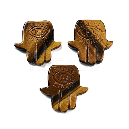Natural Tiger Eye Cabochons G-G119-02A-1