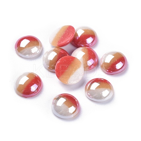 Opaque Glass Cabochons GGLA-S038-12G-8mm-1