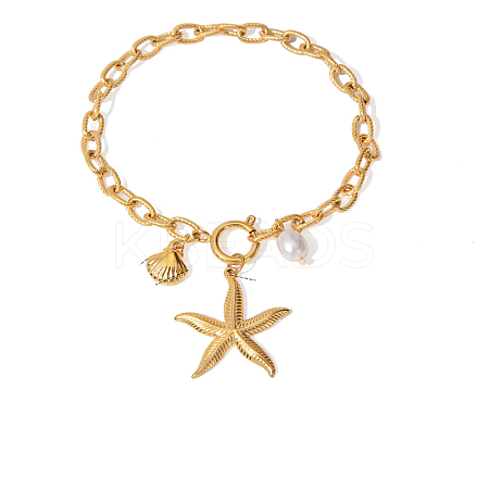 304 Stainless Steel Charm Bracelets FS-WG19613-05-1