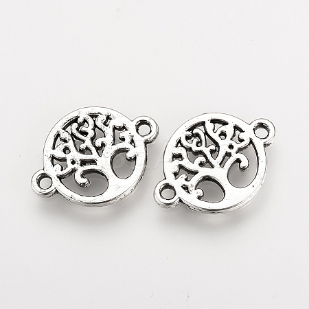 Tibetan Style Alloy Links connectors TIBE-Q077-12AS-RS-1
