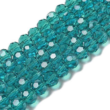 Transparent Glass Beads X-EGLA-A035-T8mm-D12-1