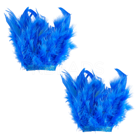 Feather Bracelets Wrist Band AJEW-WH0591-443A-1