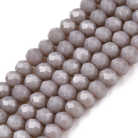 Opaque Solid Color Imitation Jade Glass Beads Strands EGLA-A044-P3mm-D10-1