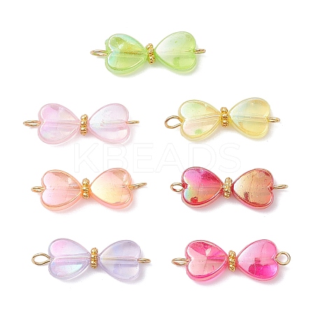AB Color Transparent Acrylic Connector Charms PALLOY-JF04434-1