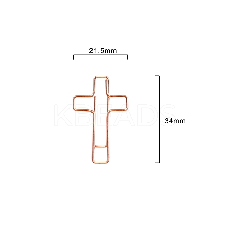 100Pcs Metal Paper Clips PW-WG33548-02-1