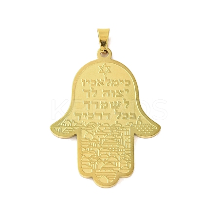 304 Stainless Steel Pendants STAS-Z069-02G-1