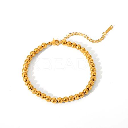Stainless Steel Round Beaded Bracelets for Women LS-HY4237-1-1
