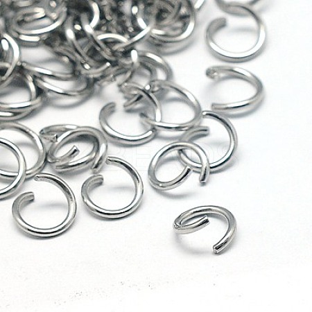 304 Stainless Steel Open Jump Rings A-STAS-E011-4x0.7mm-1