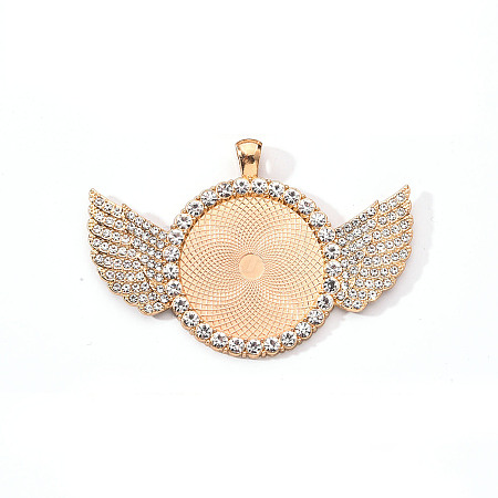Alloy Pendant Cabochon Settings LS-PALLOY-S107-003A-KC-RS-1