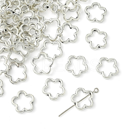 50Pcs Tibetan Style Alloy Bead Frame TIBEB-FS0001-10AS-1
