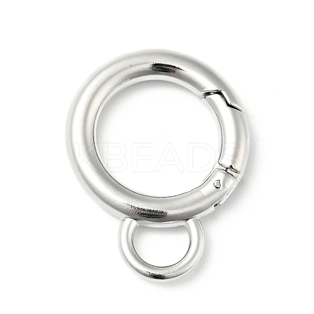 Non-Tarnish 304 Stainless Steel Spring Gate Rings LS-STAS-C056-04P-1