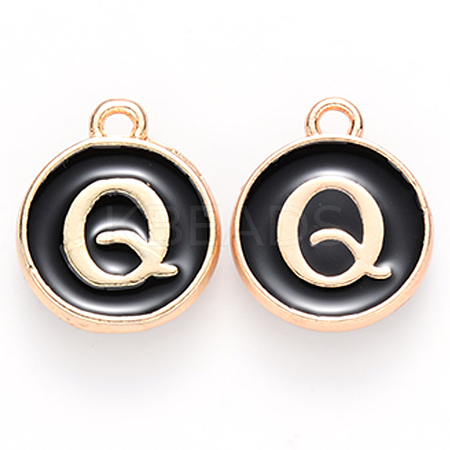 Golden Plated Alloy Charms X-ENAM-S118-02Q-1
