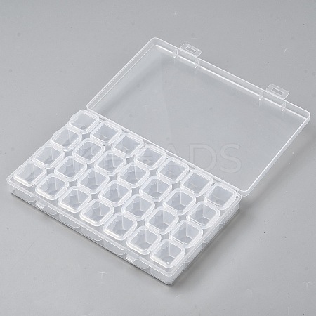Rectangle Plastic Organizer Boxes CON-WH0089-196-1