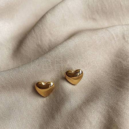 304 Stainless Steel Stud Earrings for Women EJEW-G459-01C-G-1