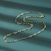 Brass Paperclip Chain Necklaces X-NJEW-A042-17G-02-5