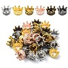 30Pcs 6 Colors Tibetan Style Alloy Beads TIBEB-YW0001-28-1