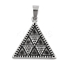 304 Stainless Steel Pendants STAS-D112-09AS-1