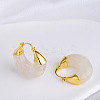Brass Resin Hoop Earrings FS-WG9E07E-04-1