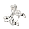 Bowknot Brass Cuff Rings RJEW-L113-015P-02-1