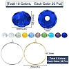 DIY Beaded Wine Glass Charm Tags Making Kit DIY-SC0018-78-2