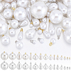 2 Bags Resin Pearl Pendants FIND-AR0006-10-1