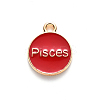 Alloy Enamel Pendants ENAM-SZ0001-28B-H-5