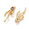 Brass Micro Pave Cubic Zirconia Pendants KK-A281-21G-03-2