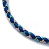 Polyester Cord Braided Bracelet Makings MAK-Z003-01P-03-2