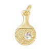 Brass Micro Pave Cubic Zirconia Pendants KK-Q028-62G-1