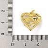 Rack Plating Brass Micro Pave Cubic Zirconia Pendants KK-G513-42G-3
