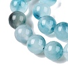 Dyed Natural White Jade Beads Strands G-T138-8mm-210-7-3
