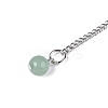 Natural Green Aventurine Dowsing Pendulum Pendants AJEW-N005-01E-3