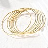 7Pcs 201 Stainless Steel Bangles for Women BJEW-Z151-04G-01-3