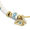 Brass European Bracelets BJEW-C080-02G-03-2