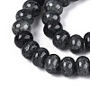 Baking Paint Crackle Glass Beads Strands DGLA-N020-01A-08-3