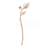Alloy Enamel Flower Hair Sticks OHAR-PW0006-25G-2